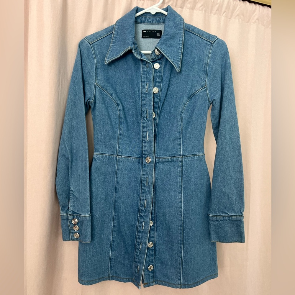 ASOS Blue Denim Button-Up Jacket